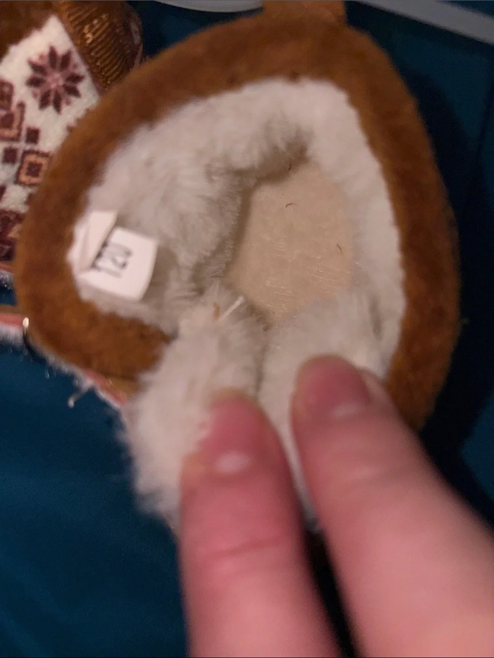 Xihalook Kids Tan Patterned Faux-Fur Winter Boots